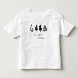 Camiseta Minimalista Elegante Meu Primeiro Natal