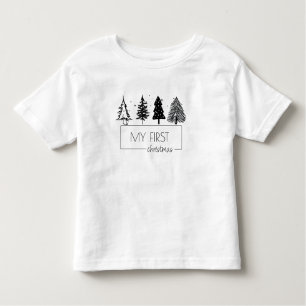 Camiseta Minimalista Elegante Meu Primeiro Natal