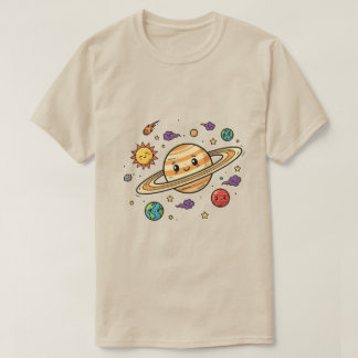 Camiseta Minimalista Espaço Estético Galáxia Lua