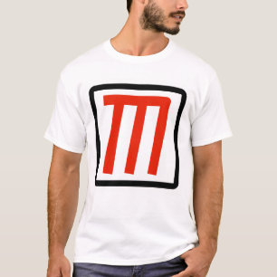 Camiseta Minimalista M – Arte de Letra Negrita