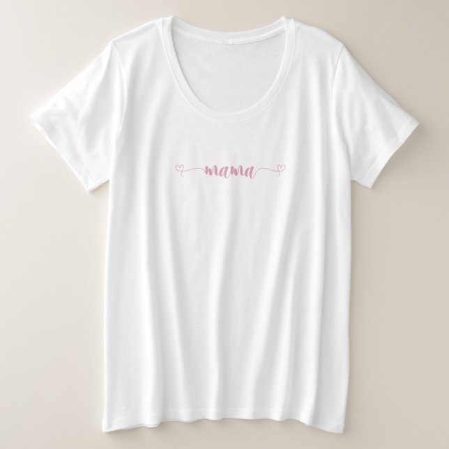 Camiseta Minimalista Mama Simples (Frente do Design)