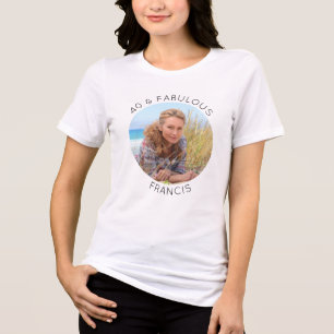 Camiseta Minimalista Moderna 40 & Incrível Foto