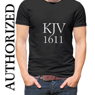 Camiseta Minimalista Moderno KJV 1611 Cristão