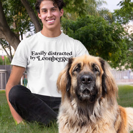 Camiseta MInimalista moderno Leonbergers Cachorro Pai Mãe