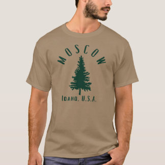 Camiseta Minimalista Moscou Idaho Verde Escuro Primitivo Ás