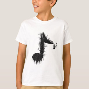 Camiseta Minimalista Music Life para ouvir música da Nature