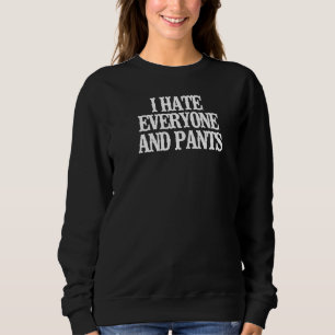 Camiseta Minimalista Odeio Todos E Calças