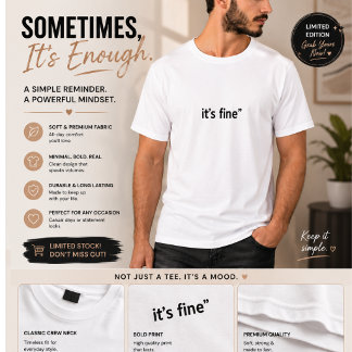 Camiseta Minimalista para Homens | Sarcasmo Divert
