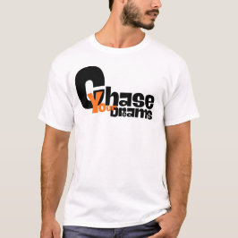 Camiseta Minimalista Perseguir Seus Sonhos Tipografia Motiv