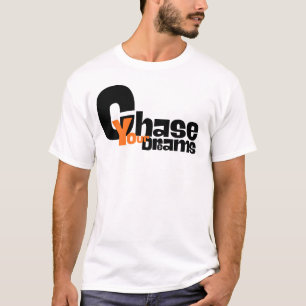 Camiseta Minimalista Perseguir Seus Sonhos Tipografia Motiv