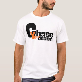 Camiseta Minimalista Perseguir Seus Sonhos Tipografia Motiv