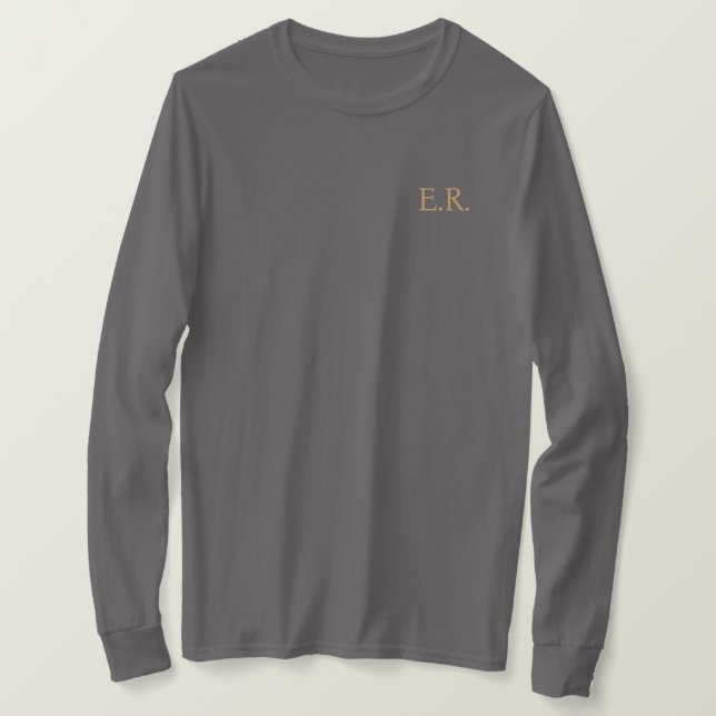 Camiseta Minimalista Personalizada Manga Longa  (Frente do Design)