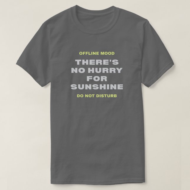 Camiseta Minimalista Premium “Sem Pressa para o So (Frente do Design)