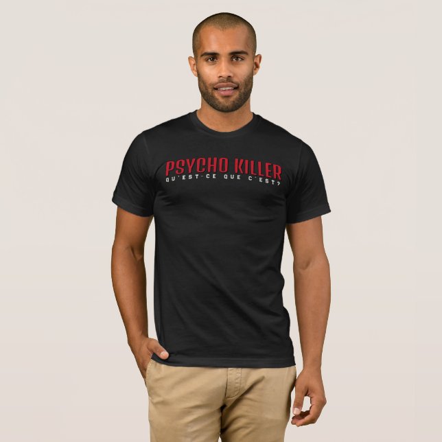 Camiseta Minimalista Psycho Killer Street (Frente Completa)