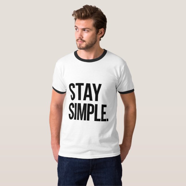 Camiseta Minimalista Simples (Frente Completa)