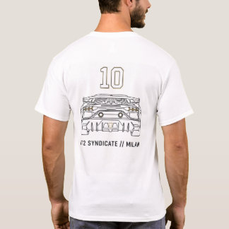 Camiseta Minimalista V12 Syndicate No 10 Blockcore
