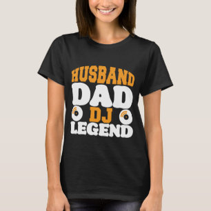 Camiseta Mínimo de Legenda do Pai Marido DJ