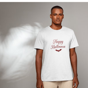 Camiseta Mínimo elegante Festa de Dia das Bruxas Vermelhas 