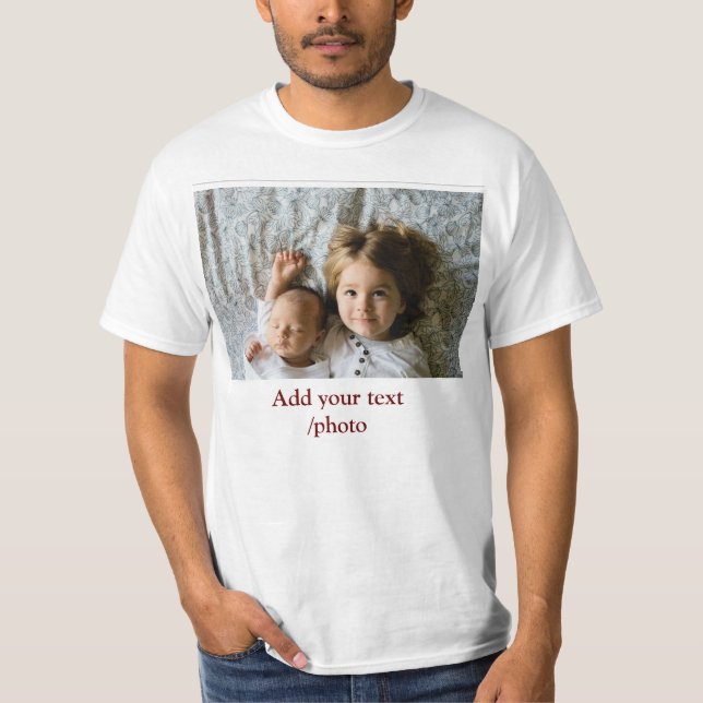 Camiseta Mínimo simples ADICIONAR O TEXTO FOTOGRÁFICO NATAL (Frente)