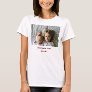 Camiseta Mínimo simples ADICIONAR SUA FOTO TEXTO NATAL    