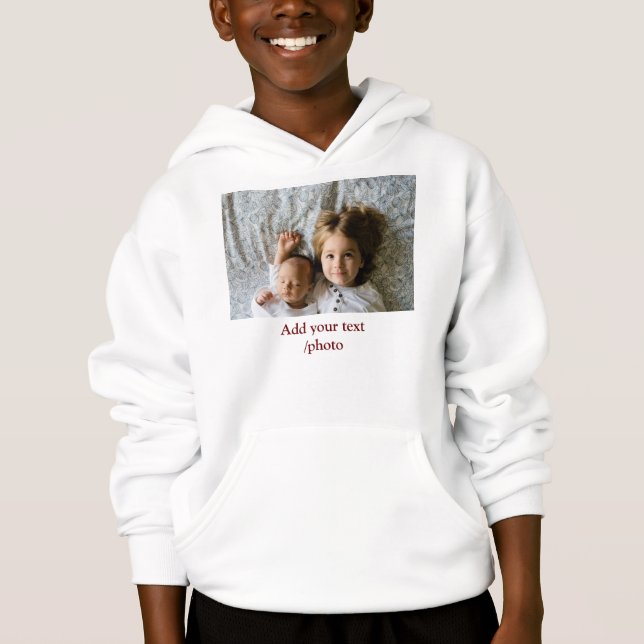 Camiseta Mínimo simples ADICIONAR SUA FOTO TEXTO NATAL Ho (Frente)