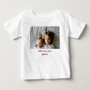 Camiseta Mínimo simples ADICIONE O TEXTO FOTOGRÁFICO