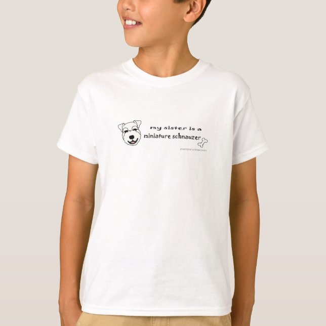 Camiseta MiniSchnauzerWhiteSister (Frente)