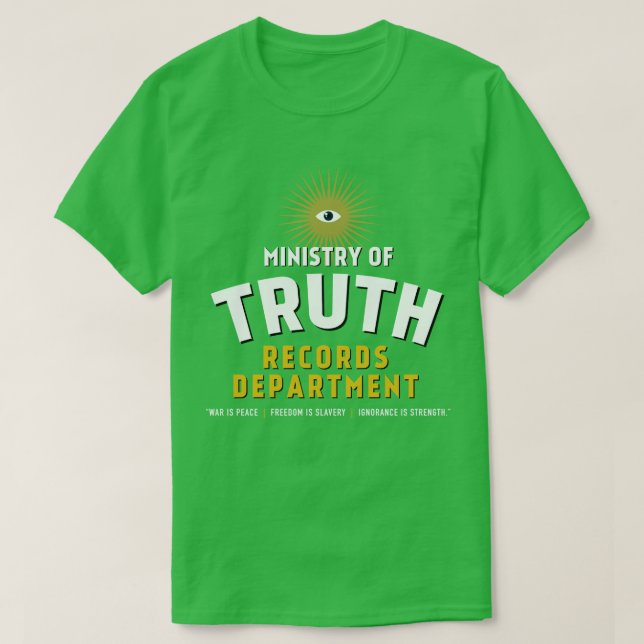 Camiseta Ministério do Departamento de Registros TR (Frente do Design)