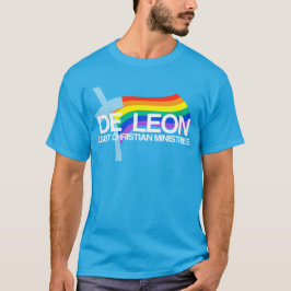 Camiseta Ministérios Cristãos LGBT de Leon Logotipo e Palav