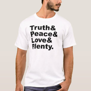 Camiseta Ministérios da Verdade & Paz & Amor & Abundância