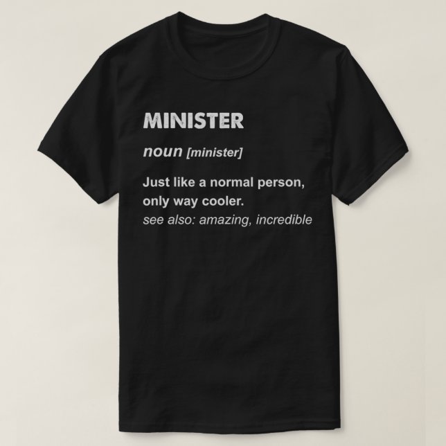 Camiseta Ministro (Frente do Design)