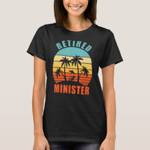 Camiseta Ministro aposentado, Funny Church Pastor Happy Ret