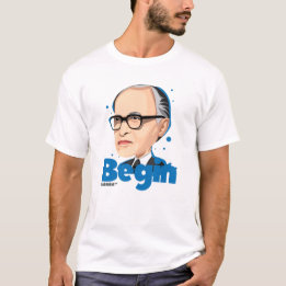 Camiseta Ministro israelita de Menachem Begin primeiro