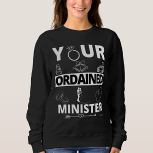 Camiseta Ministro Ordenado Casamento Oficioso Casamento Mar