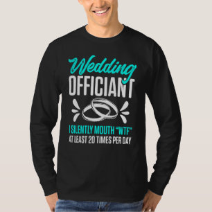 Camiseta Ministro Ordenado da Internet de Casamento Oficial