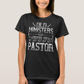 Camiseta Ministro Pastor Preacher Retirement Aniversário