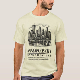 Camiseta Minneapolis Cidade Minnesota EUA