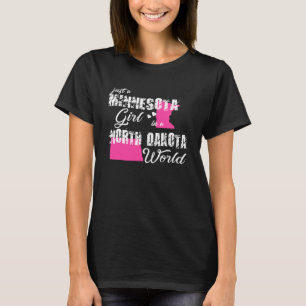 Camiseta Minnesota Apenas uma garota de Minnesota em Dakota