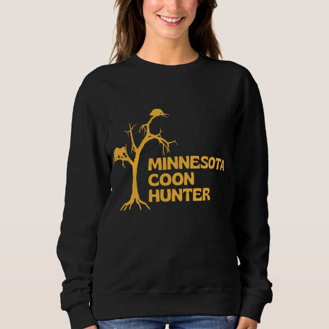 Camiseta Minnesota Coon Hunter - Caça à guaxinim divertida (Frente)