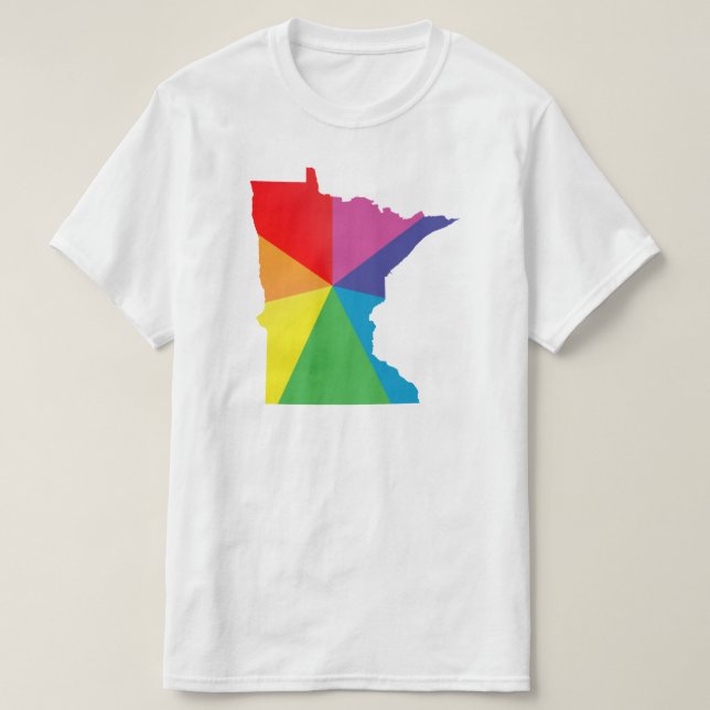 Camiseta minnesota dobrou o orgulho (Frente do Design)