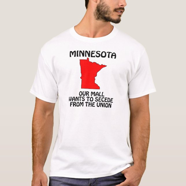 Camiseta Minnesota - Nosso Shopping Quer Seceder Da União (Frente)