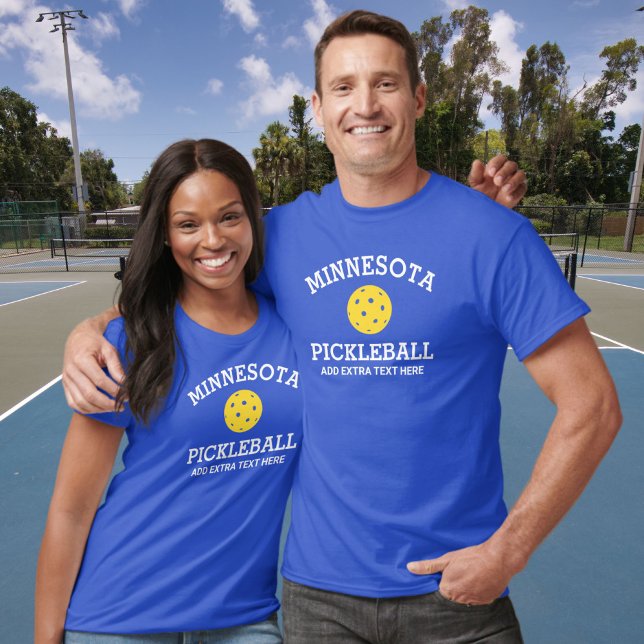 Camiseta Minnesota Pickleball Adicionar parceiro de clube d (Criador carregado)