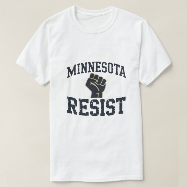 Camiseta Minnesota Resistance Protest Shirt (Frente do Design)