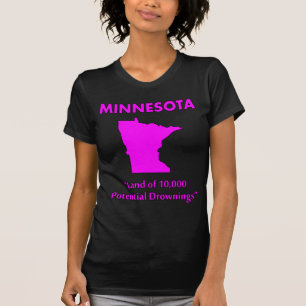 Camiseta Minnesota - Terra de 10.000 Afogamentos Potenciais