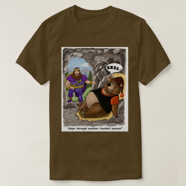 Camiseta Minnesota Vikings vikings vs Bears 1 (Frente do Design)