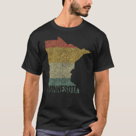 Camiseta Minnesota Vintage Retro Sunset Cores Distintas