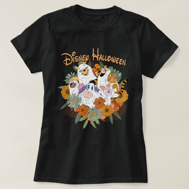 Camiseta minnie, o fantasma floral (Frente do Design)