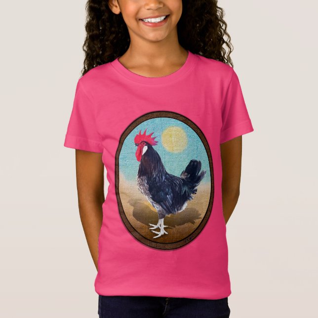 Camiseta Minorca Rooster Vintage Oval (Frente)