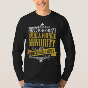 Camiseta Minoria de Pequenas Margens com Visualizações Inac