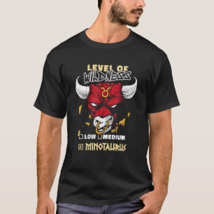 Camiseta Minotauro Mitologia Grega Nível de Selvageria Z